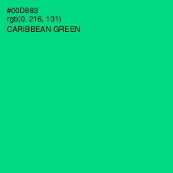 #00D883 - Caribbean Green Color Image